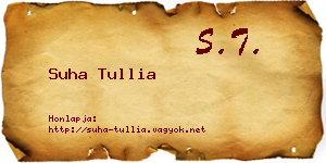 Suha Tullia névjegykártya